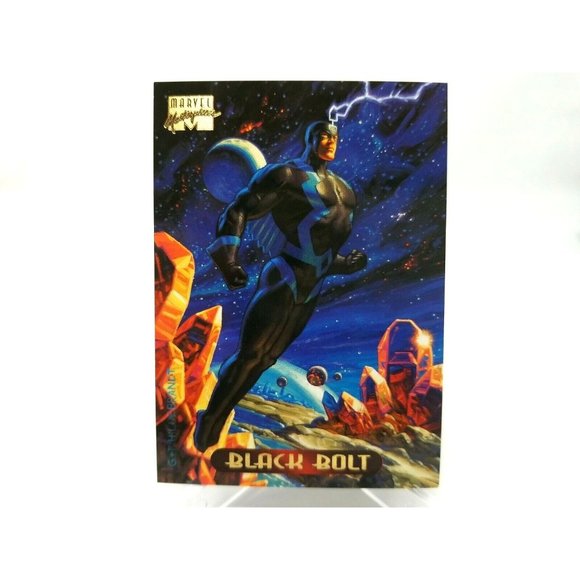 1994 Fleer Marvel Masterpieces Black Bolt #5 Hildebrandt Brothers Vintage (a7) - Picture 1 of 2